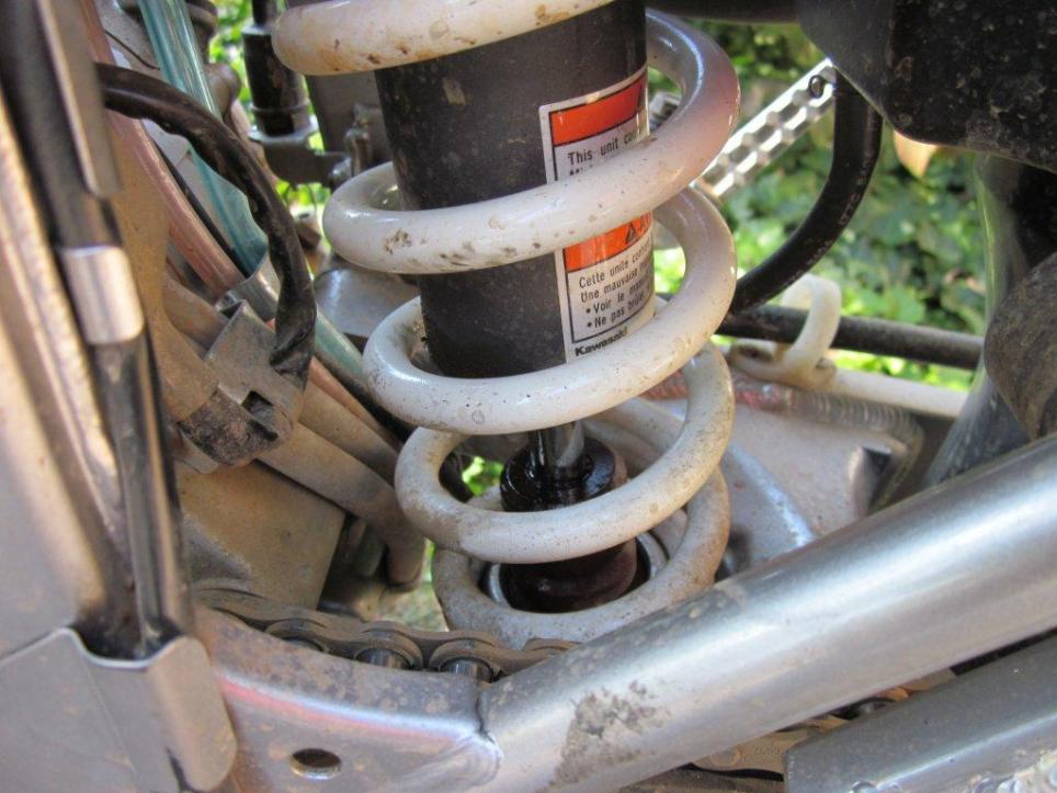 mountain bike rear shock leaking air